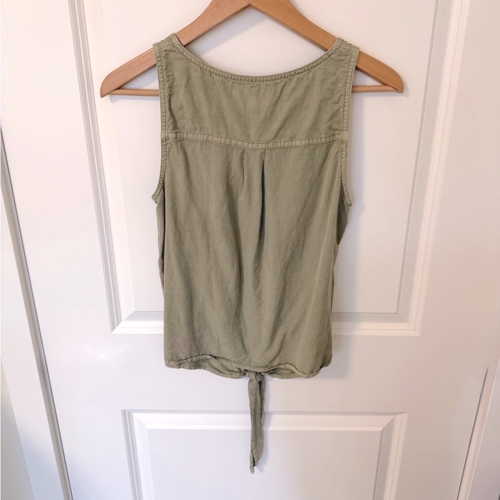 Universal Thread GREEN Button/Tie Front Tank XS - Picture 3 of 6